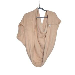 Soft & Cozy Demdaco Womens Nude Tan Oversized Infinity Scarf Wrap Shawl 100% Nyl